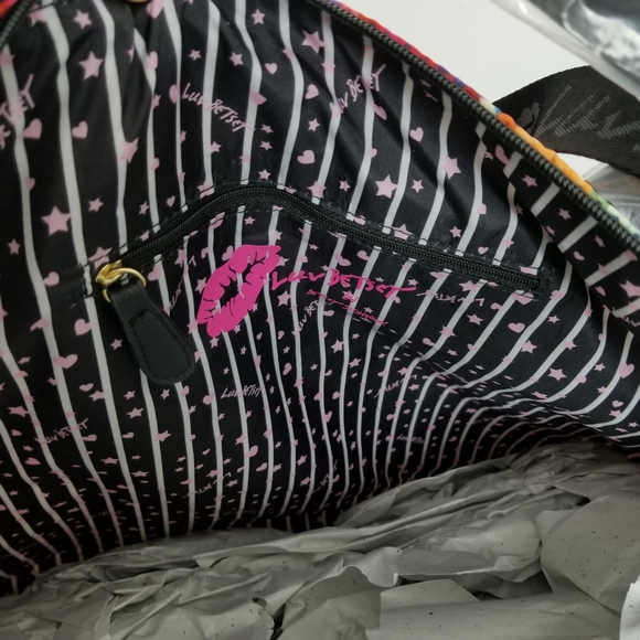 Betsy Johnson weekender sequin print travel bag - Picture 8 of 11